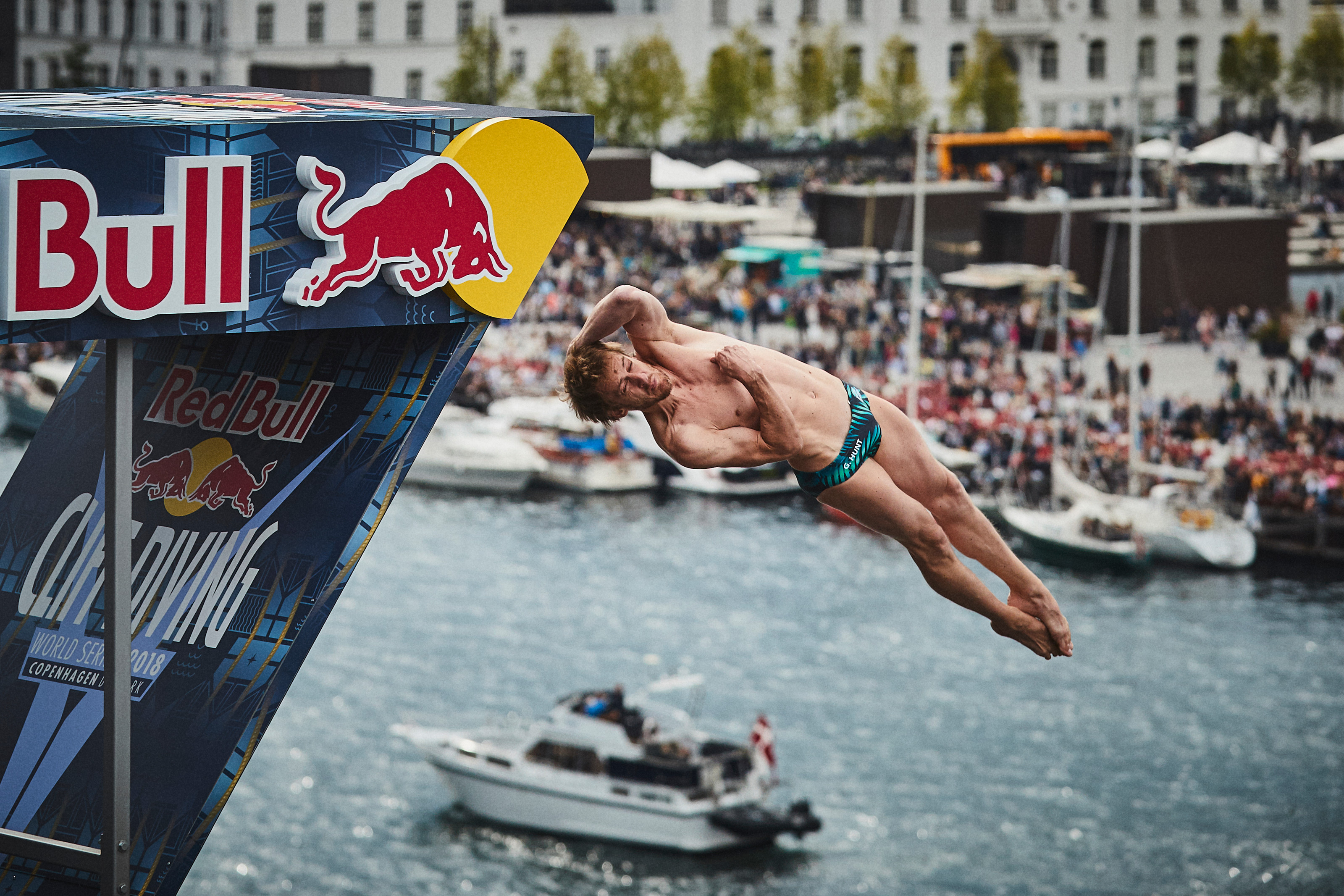 5 przystanek na światowej arenie zawodów Red Bull Cliff Diving w Kopenhadze