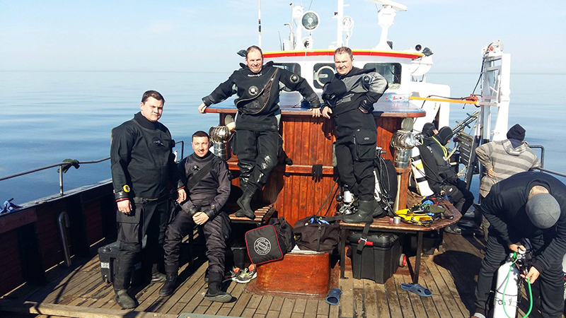 Szczecińska Grupa Eksploracji Podwodnej Gryf poszukiwania podwodnych zabytków