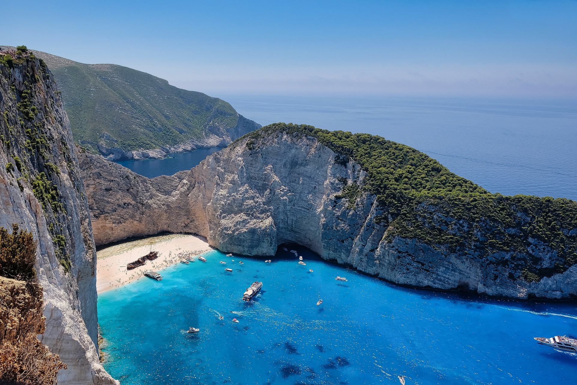 Popularny wrak na greckiej wyspie Zakynthos