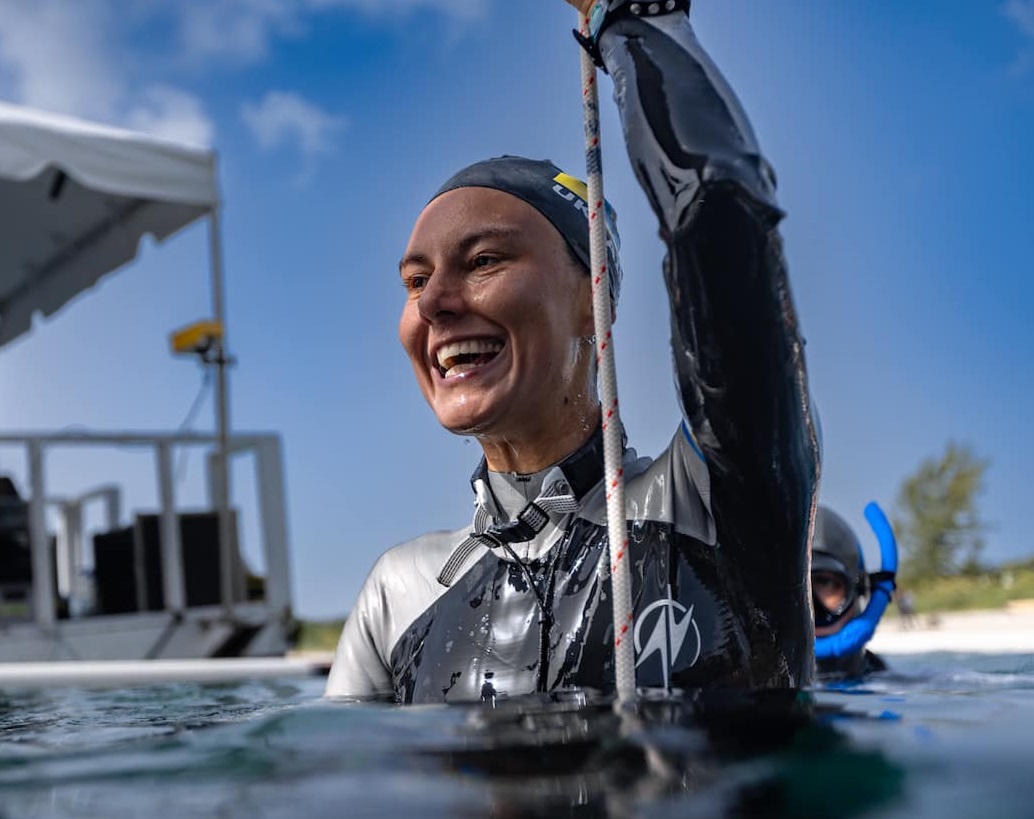 Kateryna Sadurska freediving