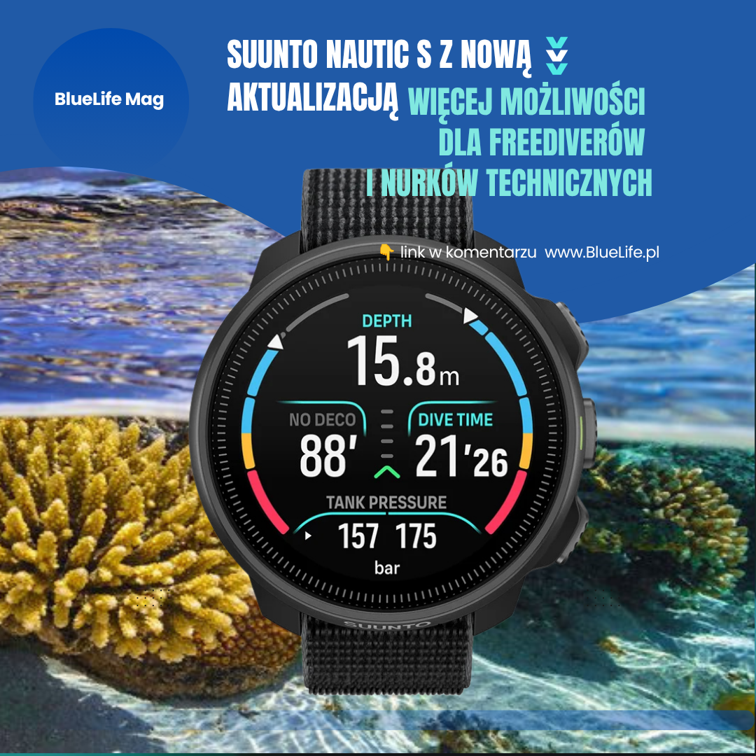 Suunto Nautic S, komputer nurkowy, freediving, trimix, Suunto, sprzęt do nurkowania, magazyn nurkowanie